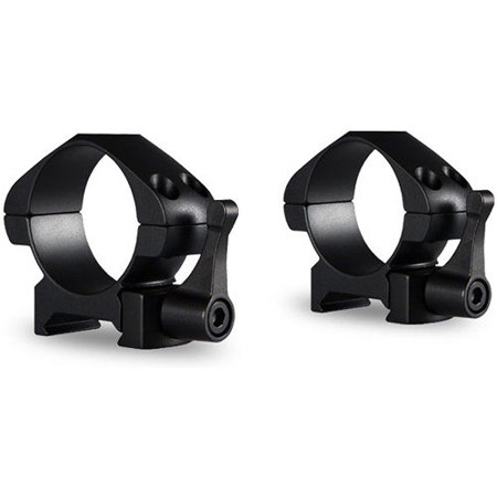 Hawke Sport Optics 30mm Precision Steel Weaver Ring Mounts with Lever, 2-Pc, Low