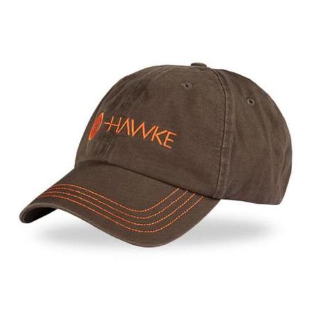 Hawke Sport Optics Distressed Ball Cap, Gray & Orange