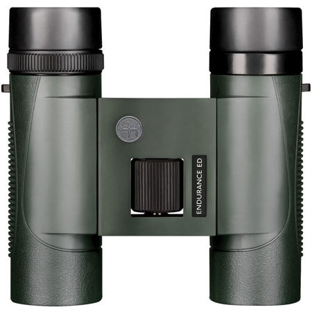 Hawke Sport Optics 10x25 Endurance ED Water Proof Roof Prism Binocular with 5.5 Degree Angle of View, Green
