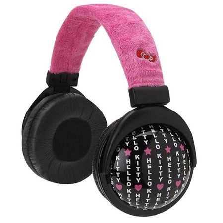 Hello Kitty Foldable Plush Headphones