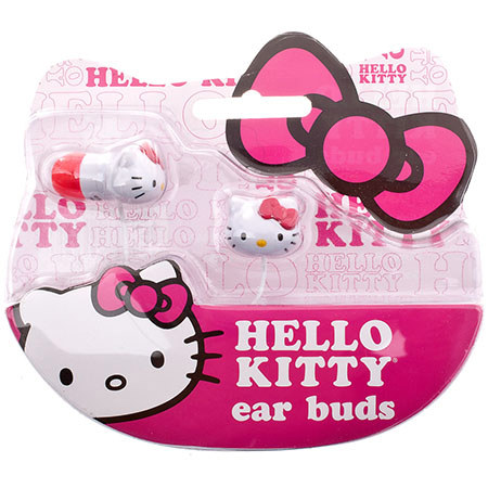 Hello Kitty Molded Ear Buds
