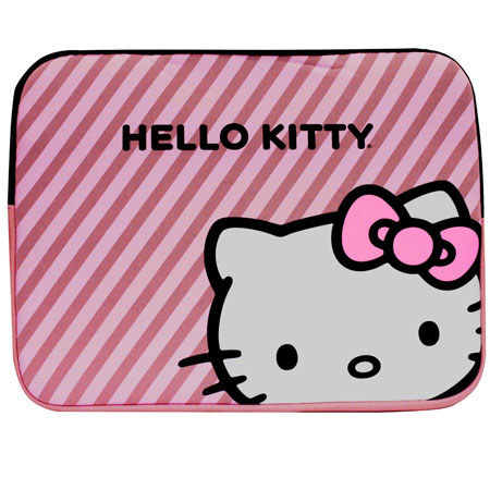 Hello Kitty 15.6 inch Neoprene Sleeve - Striped