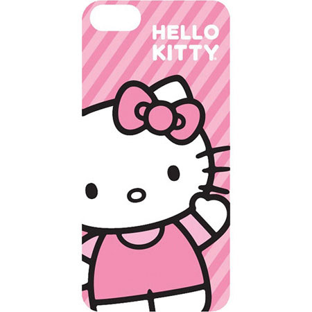 Hello Kitty iPhone 5 Shell Case, Pink/White Field
