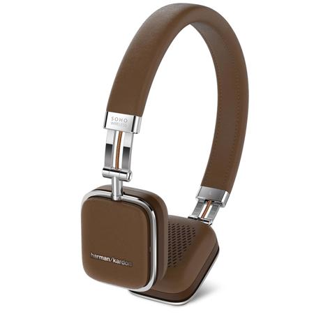 Harman Kardon SOHO On Ear Bluetooth Headphones, Brown