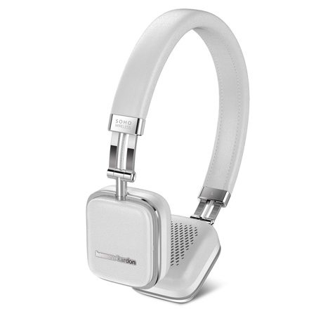Harman Kardon SOHO On Ear Bluetooth Headphones, White