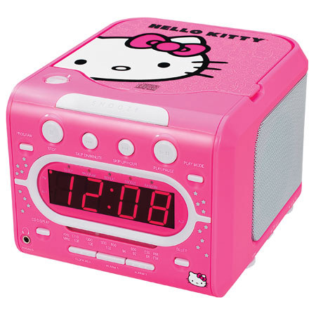 Hello Kitty KT2053A AM/FM Stereo Alarm Clock Radio