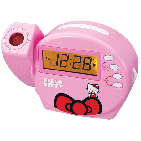 Hello Kitty KT3004 Projection Alarm Clock Radio