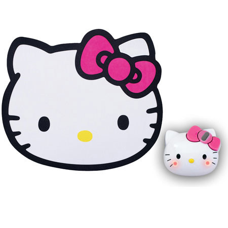 Hello Kitty KT4093 2.4GHz Wireless Mouse with Mouse Pad