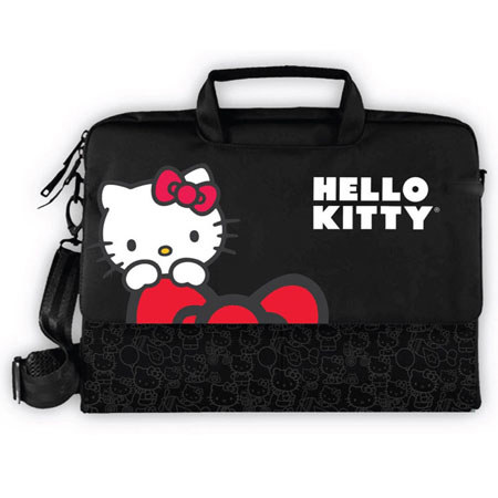 Hello Kitty KT4335B 15.4 inch Padded Laptop Case, Black