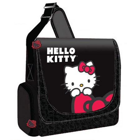 Hello Kitty KT4339BV Vertical 12in Laptop Case, Black