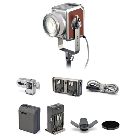 Hobolite Pro 300W Bi-Color Continuous LED Light Standard AC/DC Kit