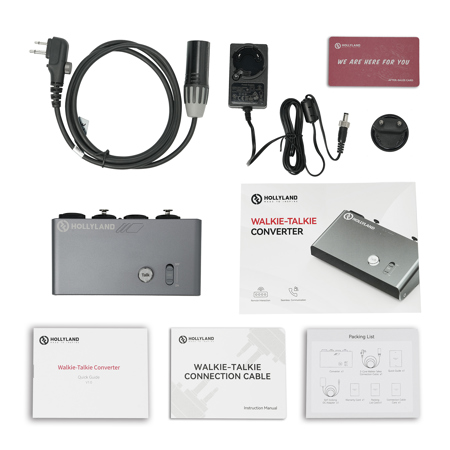 Hollyland Walkie-Talkie Converter-Box with 2-Pin Connection Cable