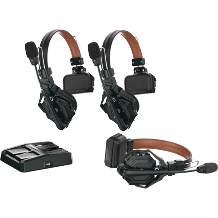 Hollyland Solidcom C1 Pro Full-Duplex ENC Wireless Intercom System with 3x Headsets