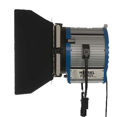 Hensel Maxi Spot 3000, 3500 Watt Second Spot Flash Head with 30cm Frenel Lens, 650 Watt Modeling & Barndoors