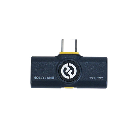 Hollyland LARK M2 USB-C Plug Microphone Receiver, Shine Charcoal