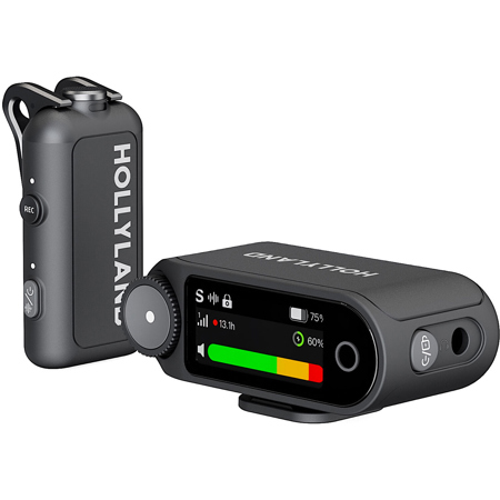 Hollyland LARK MAX 2 Solo 2.4GHz Wireless Lavalier Microphone System, Space Gray