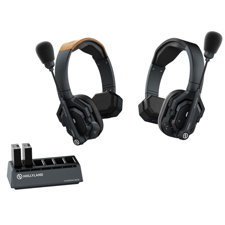 Hollyland Solidcom SE Intercom System w/2x 1-Ear Headsets, 2.4GHz
