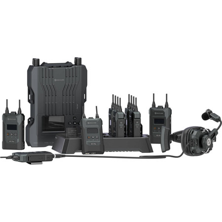 Hollyland Solidcom M1 Pro ENC Intercom System, 8x Dual-Ear Headsets, Beltpacks