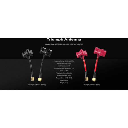 Hollyland Triumph Antenna for Mars 300/300 PRO/400/400S/400S PRO, Black, 2-Pack