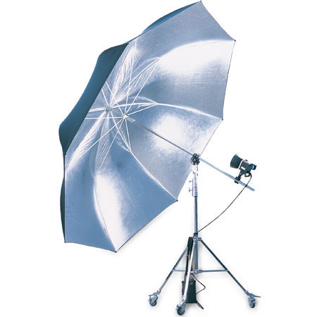 Hensel Jumbo, 78" Black/Silver Photographic Umbrella