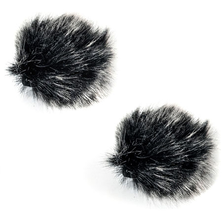 Hollyland LARK MAX Furry Windshield, Black, Pair