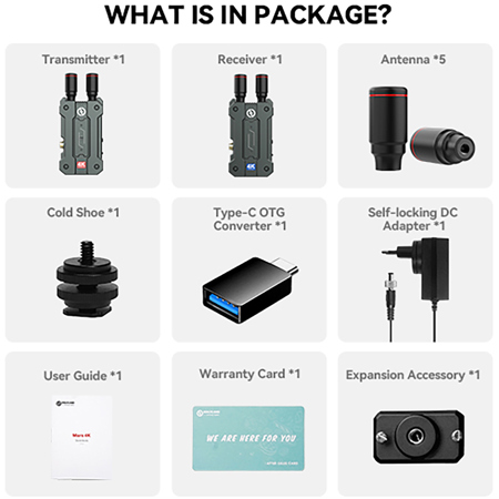 Hollyland Mars 4K 450' UHD SDI/HDMI Wireless Video Transmission