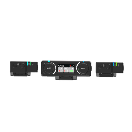 Hollyland LARK 150 2.4 GHz Wireless Lavalier Microphone System with 2x Transmitter and Receiver for Cameras and Mobile