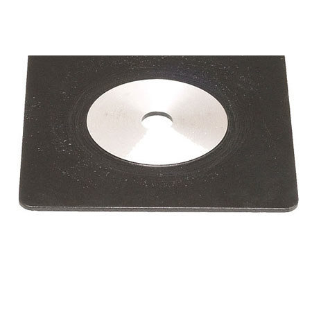 Horseman 8x8cm Flat Lensboard for the Field, 45FA, 45HD, VH and Older 6x9 Cameras, Drilled with Pilot Hole.