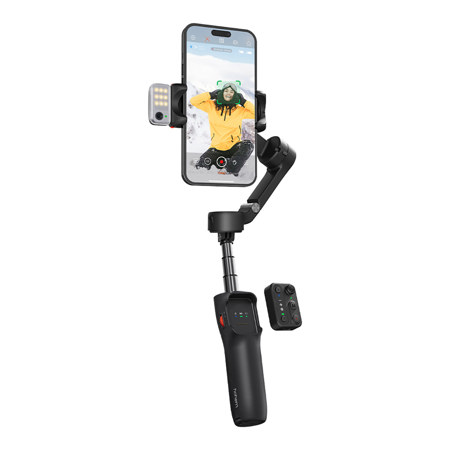 Hohem iSteady V3 3-Axis AI Tracking Smartphone Handheld Gimbal Stabilizer, Black