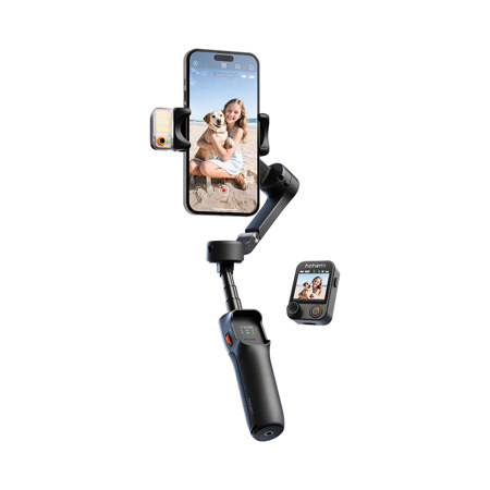 Hohem iSteady V3 Ultra 3-Axis AI Tracking Smartphone Handheld Gimbal Stabilizer, Black