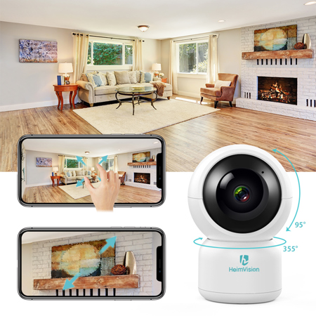 HeimVision HM203 2MP Full HD Indoor IP PTZ Security Camera with 2.3mm Lens