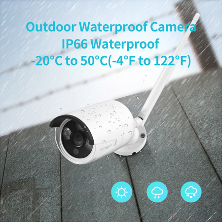 HeimVision HM241 8-Channel Surveillance System with 4 Wireless Cameras