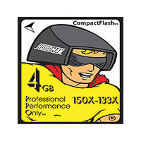 Hoodman Pro 4GB, 150x - 133x High Speed Compact Flash Memory Card #HCF4GB