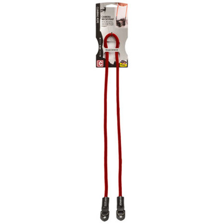 Hoodman 9mm Climbing Rope Neckstrap for Camera with Lens Up to 5 Lbs, Red