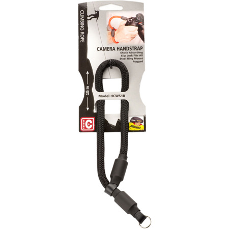 Hoodman 10mm Climbing Rope Handstrap for Camera with Lens Up to 5 Lbs,  Black HCWS1B