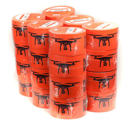 Hoodman 250'x3" Drone Flight Zone Tape, 24 Pack