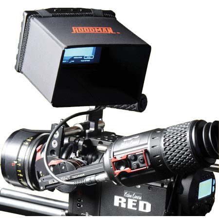 Hoodman 5.6in Monitor Hood, Red Digital Cinema Camera