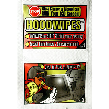 Hoodman Hoodwipes, Pack of 12 Wipes for Cleaning LCD