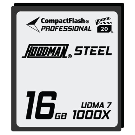 Hoodman Steel 16GB CompactFlash Memory Card, UDMA 7, 1000x High Speed