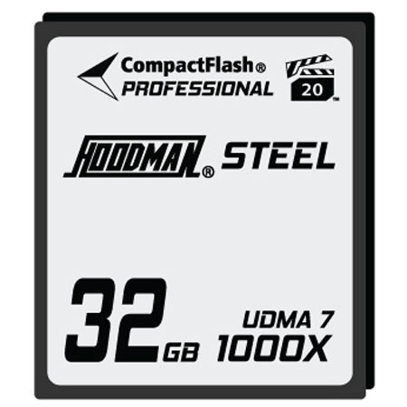 Hoodman Professional STEEL 1000x UDMA 32GB CompactFlash Memory Card