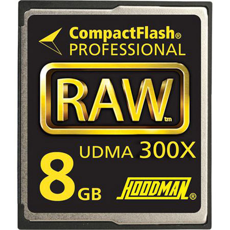 Hoodman RAW 8GB, 300x Hi Speed UDMA Compact Flash Card
