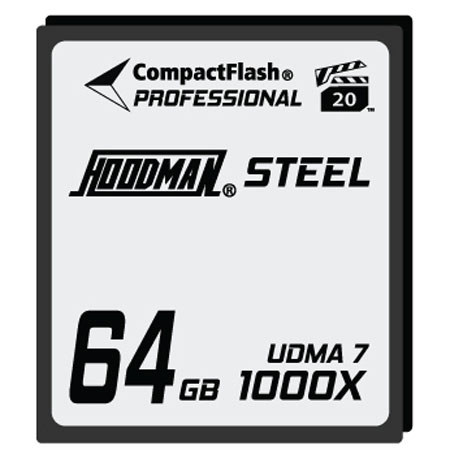 Hoodman Steel 64GB CompactFlash Memory Card, UDMA 7, 1000x High Speed