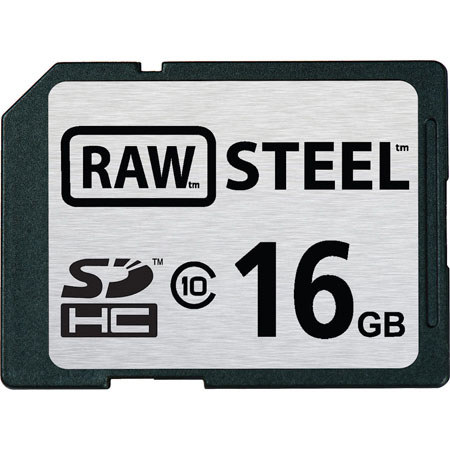 Hoodman Raw Steel 16GB Class 10 SDHC Card w/Sony Adaptr