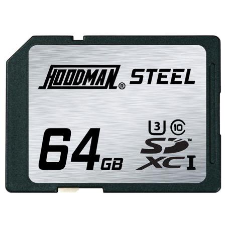 Hoodman 64GB RAW Steel UHS-1 U-3 SDXC Memory Card