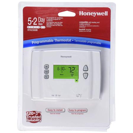 Honeywell 5/2-Day Programmable Thermostat, White