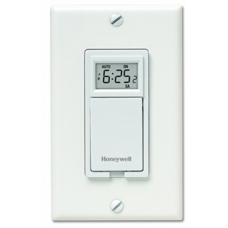 Honeywell 7-Day Programmable Light Switch Timer, White