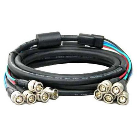 Hosa Technology Hosa 15' BNC Video Snake Cable, with 5 BNC Male to 5 BNC Male Connectors