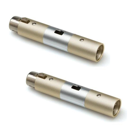 Hosa Technology Hosa 2x ATT-448 XLR Female to XLR Male Input Attenuator