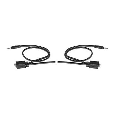 Hosa 25Ft Audio/Visual Cable, 15 Pin Male+3.5mm Stereo