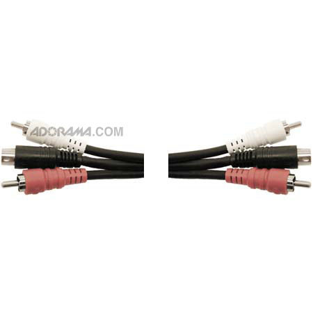 Hosa Technology Hosa 6.6' Audio/Video Cable, S-Video + 2-L/R RCA Male to S-Video + 2-L/R RCA Male